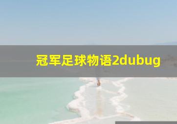 冠军足球物语2dubug