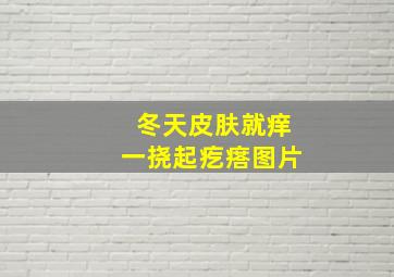 冬天皮肤就痒一挠起疙瘩图片