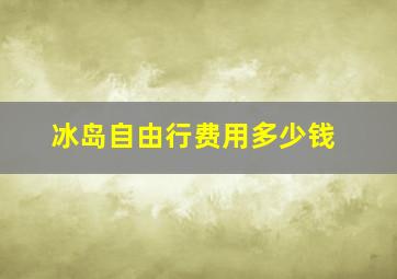 冰岛自由行费用多少钱