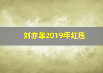 刘亦菲2019年红毯