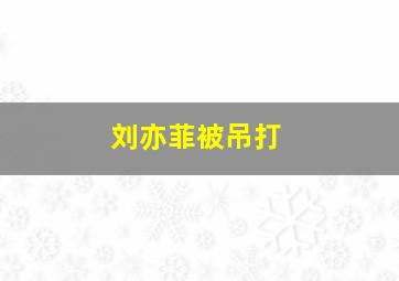 刘亦菲被吊打