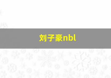 刘子豪nbl