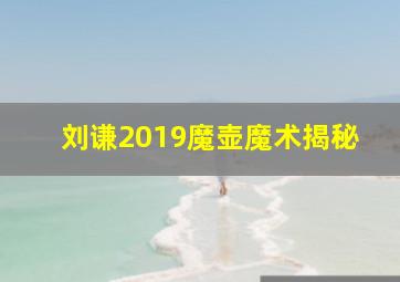 刘谦2019魔壶魔术揭秘