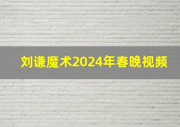 刘谦魔术2024年春晚视频