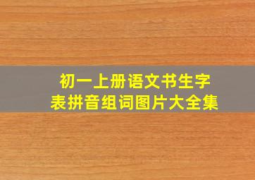 初一上册语文书生字表拼音组词图片大全集