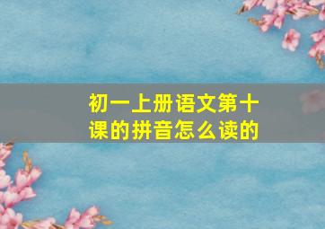 初一上册语文第十课的拼音怎么读的