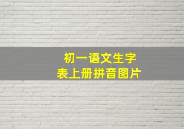 初一语文生字表上册拼音图片