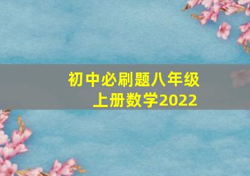 初中必刷题八年级上册数学2022