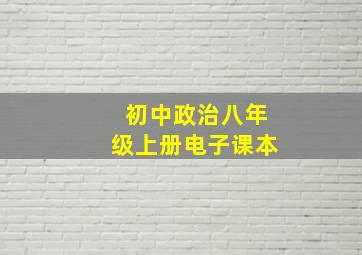 初中政治八年级上册电子课本