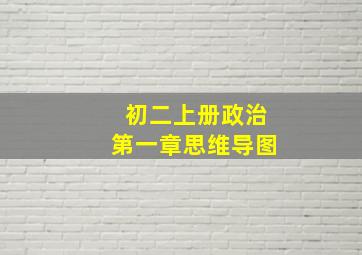 初二上册政治第一章思维导图