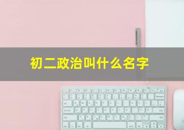 初二政治叫什么名字