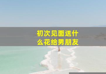 初次见面送什么花给男朋友