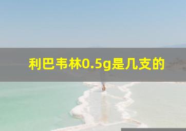 利巴韦林0.5g是几支的