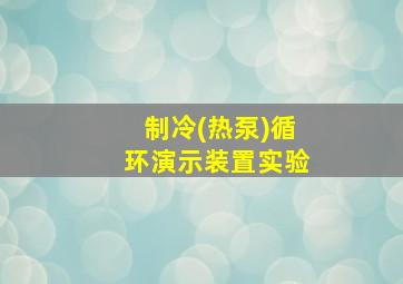 制冷(热泵)循环演示装置实验