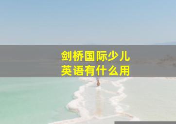 剑桥国际少儿英语有什么用