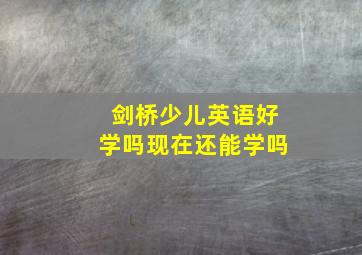 剑桥少儿英语好学吗现在还能学吗