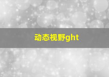 动态视野ght