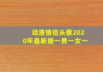 动漫情侣头像2020年最新版一男一女一