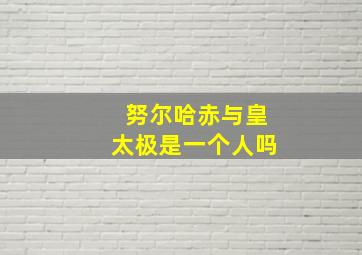 努尔哈赤与皇太极是一个人吗