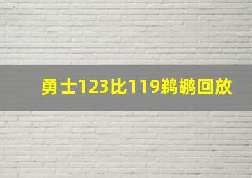 勇士123比119鹈鹕回放