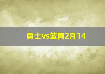 勇士vs篮网2月14