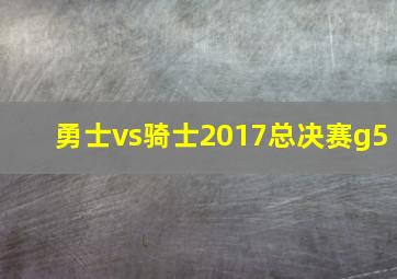 勇士vs骑士2017总决赛g5