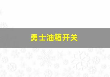 勇士油箱开关