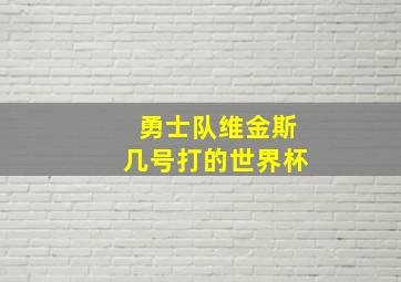 勇士队维金斯几号打的世界杯