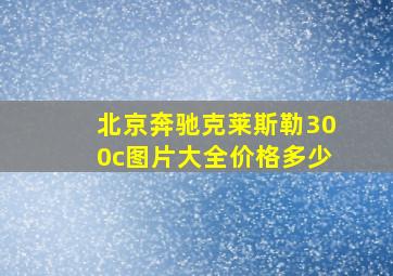 北京奔驰克莱斯勒300c图片大全价格多少