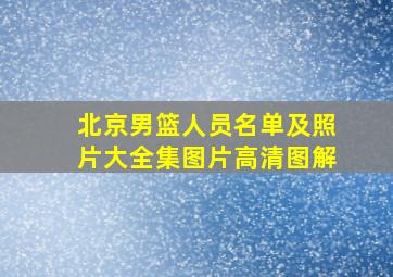 北京男篮人员名单及照片大全集图片高清图解