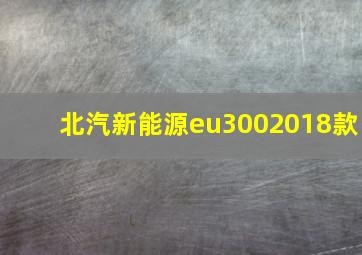 北汽新能源eu3002018款