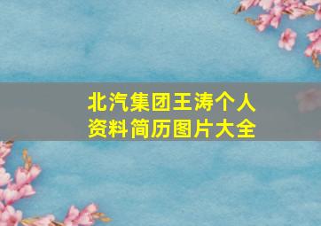 北汽集团王涛个人资料简历图片大全