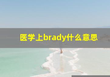 医学上brady什么意思