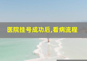 医院挂号成功后,看病流程