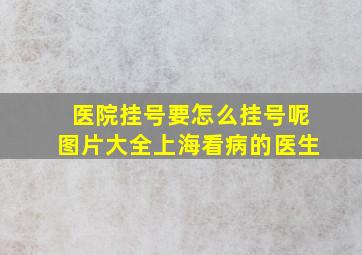 医院挂号要怎么挂号呢图片大全上海看病的医生