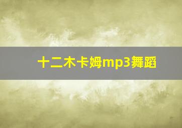 十二木卡姆mp3舞蹈