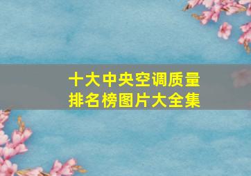 十大中央空调质量排名榜图片大全集