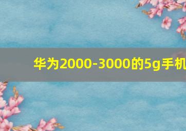 华为2000-3000的5g手机