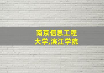 南京信息工程大学,滨江学院