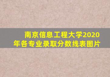 南京信息工程大学2020年各专业录取分数线表图片