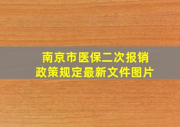 南京市医保二次报销政策规定最新文件图片