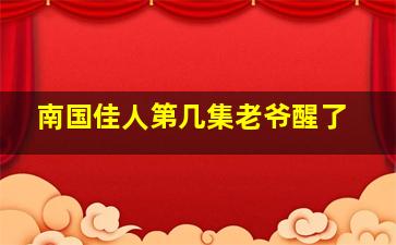 南国佳人第几集老爷醒了