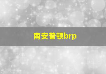 南安普顿brp