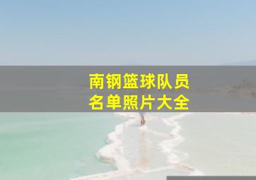 南钢篮球队员名单照片大全