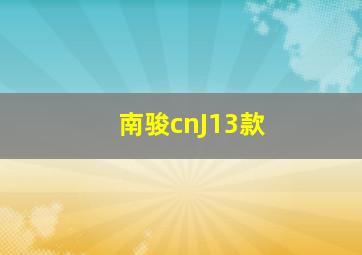 南骏cnJ13款