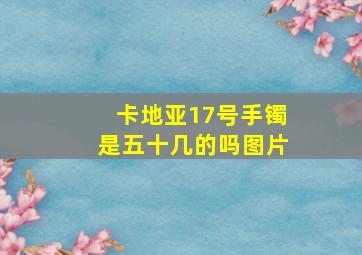 卡地亚17号手镯是五十几的吗图片