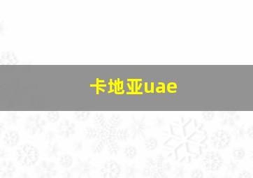 卡地亚uae