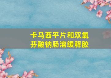 卡马西平片和双氯芬酸钠肠溶缓释胶