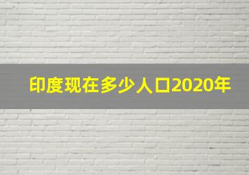 印度现在多少人口2020年