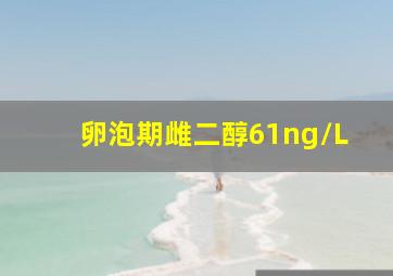 卵泡期雌二醇61ng/L